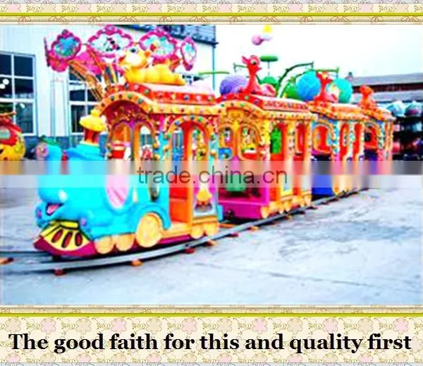 Most Attractive for Kids Elephant Train Track 14seats for Sale photo-3