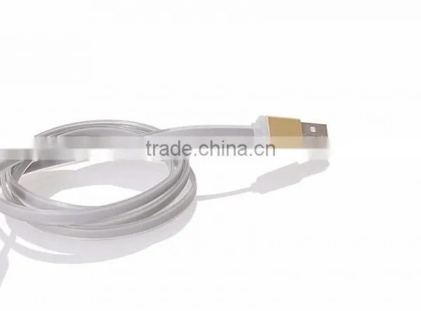 New Design Colorful TPE Round Noodles High Speed Micro Usb Cable Pigtail(OEM ODM) photo-2