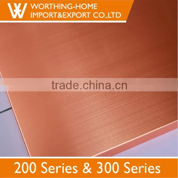 Trade Assurance Hair Line Finished 304 Stainless Steel Sheet of Color Stainless Steel Sheer photo-3