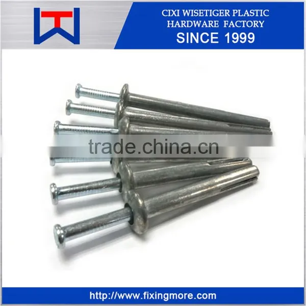 Zamak Hammer Fixing Anchor Zinc Plated Screw Nail
