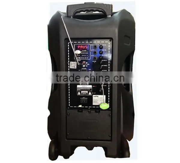 Cheap Protable Battery Powered Trolley Speaker With USB/SD/FM/BT photo-2