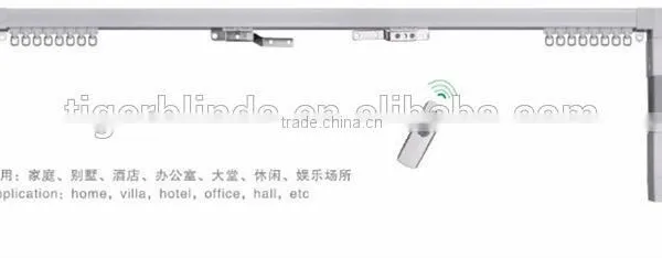 Electric/ Motorized Double Window Curtain Steel Track photo-4