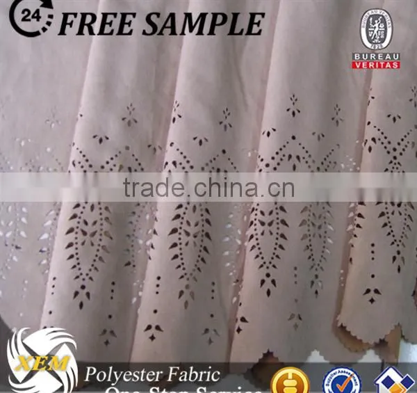Fashion Fabric 2016 Perforated Suede Fabric Microfiber for Dress photo-5