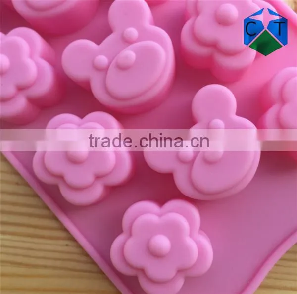 CTBED-083 Silicone Cake Mould Mold Bear Clubs Chocolate Cookie Ice Tray Mold Handmade Soap Mold photo-5