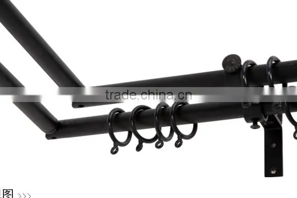 Nickel Black Adjustable Curtain Rods photo-4