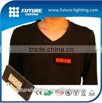 PROGRAMMABLE LED NAME BADGE WITH RECHARGEABLE BATTERY electronic digital led name badge