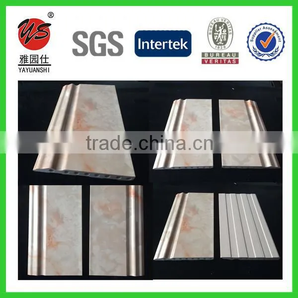 12cm Pvc Imitation Marble Decorative Line Pvc Skirting Board photo-2
