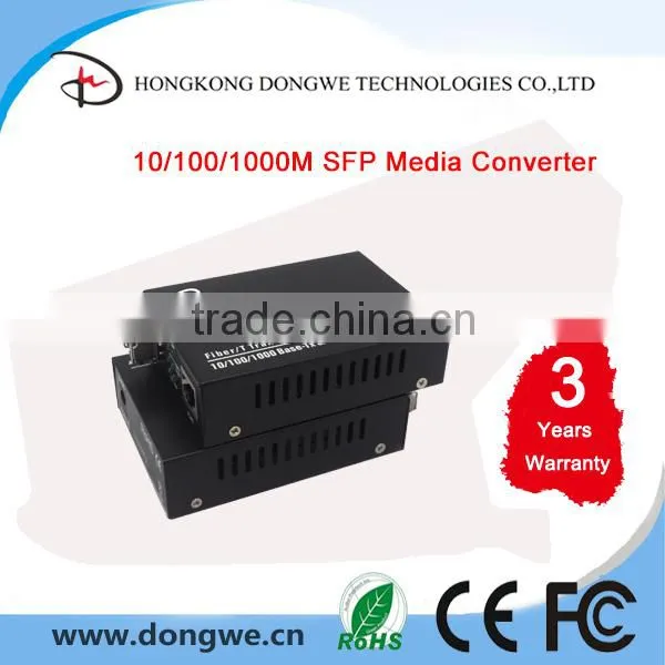 10/100/1000M SFP Slot Media Converter Ethernet Media Converter