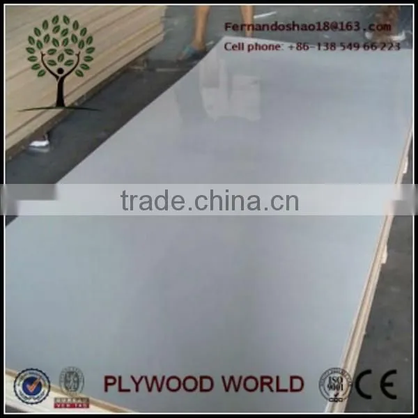 Solid Color and Flower Design Paper Overlaid Plywood,Polyester Plywood for Decoration