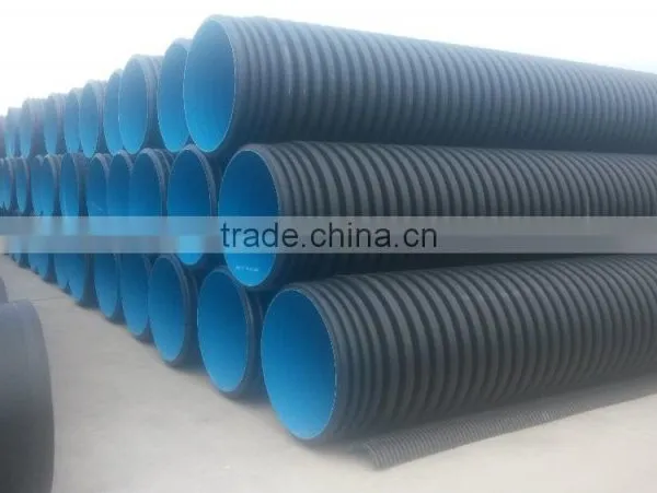 Plastic Sewage Pipe 300mm Corrugated Drainage Pipes photo-6