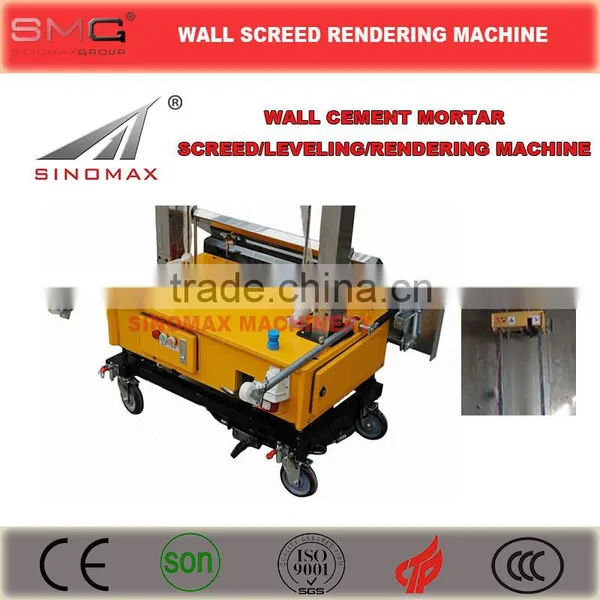 Wall Cement Mortar Plaster Screed Leveling Rendering Machine for Sale