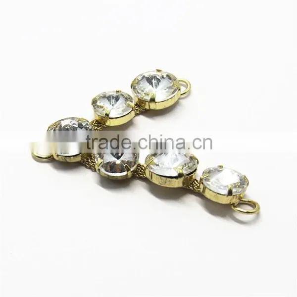 Bling Bling Handmade Crystal Rhinestone Chain For Shoe Decoration photo-6