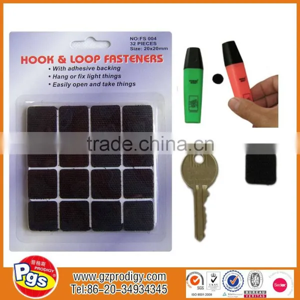 Eco- Friendly Square Shape Self-adhesive Hook Loop Patch photo-2