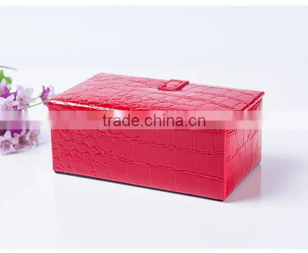 Chinese Factories Wholesale Custom Luxury Leather Jewelry Box, Fashion Beautiful Gift Box photo-2