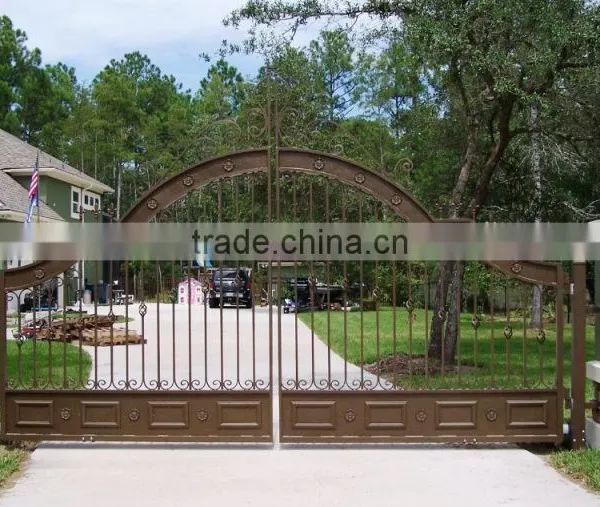 Aluminum/ Used Metal Iron Garden Sliding Door Gate Design photo-3