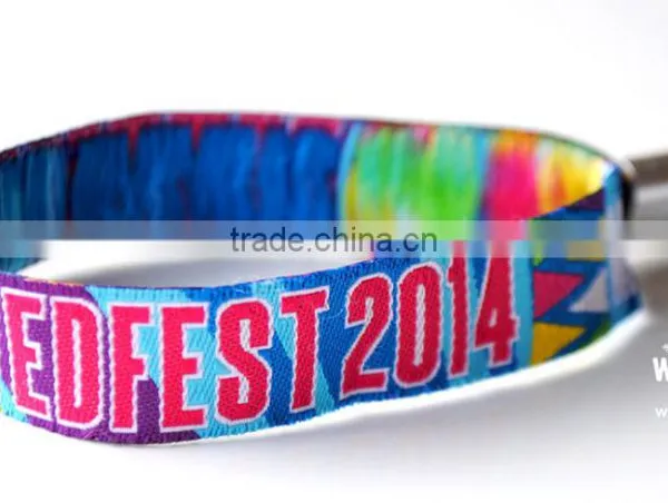 One Time Use RFID F08 Woven Fabric Wristband / Bracelet photo-4