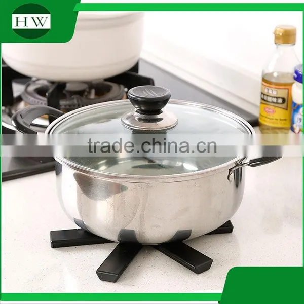 Multipurpose Plastic Foldable Storage Bin Non-slip Bowl Pot Drink Heat Insulation Pad Table Cup Coasters Mat Placemat Coaster photo-4