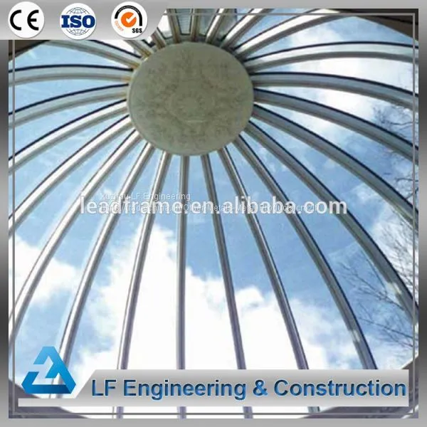High Standard Galvanized Steel Space Frame Dome Skylight photo-3