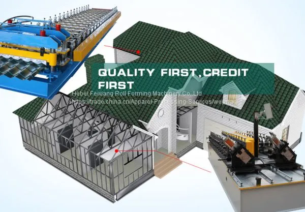 Steel Glazed Roof Tile Roll Forming Machine photo-3