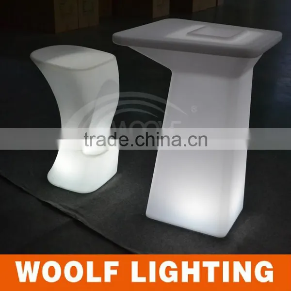 CE and Rohs Cert KTV Nightclub Illuminated RBG LED High Chair photo-3