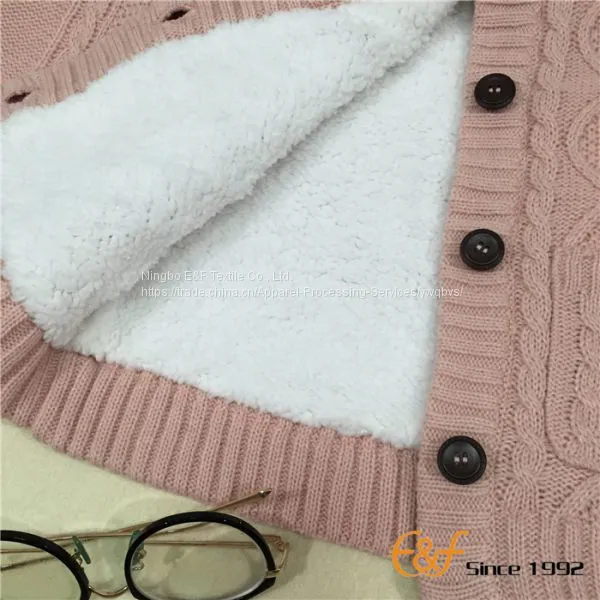 Coral Fleece Thick Hoodie Cardigan Sweater photo-4