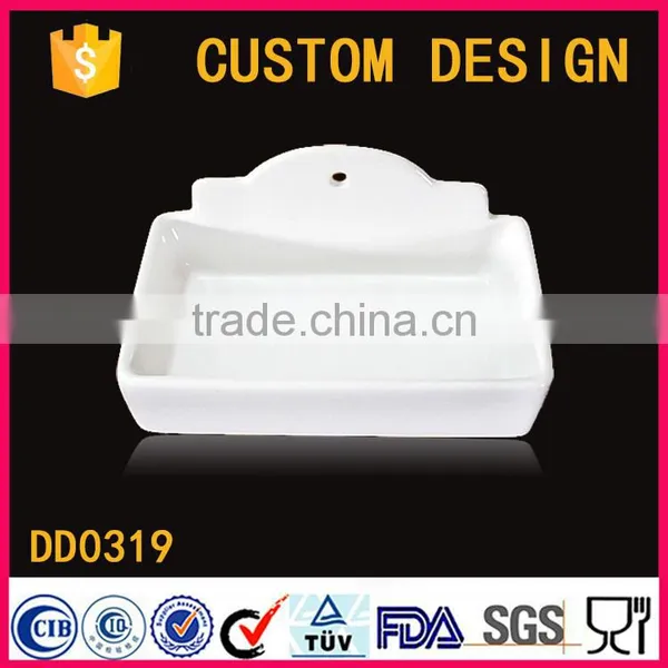 Made in China Artistic Ceramic Wall Mounted Soap Dish for Bath Accessories photo-6