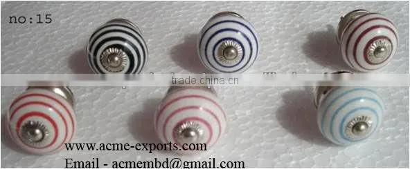 High Quality Hand Painted Ceramic Knobs