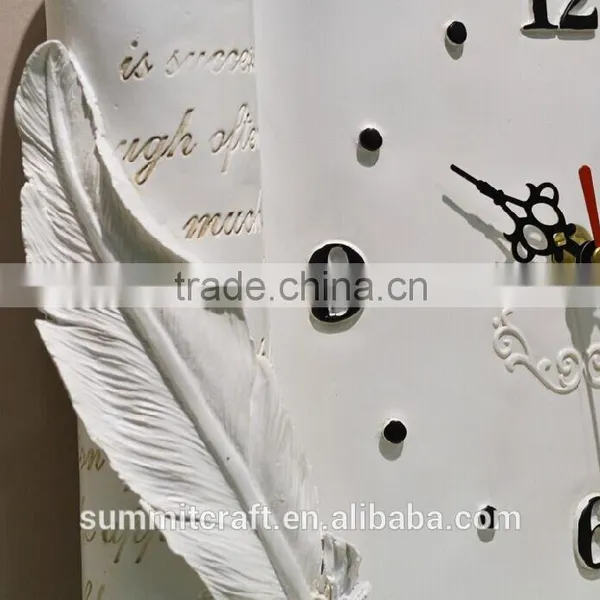 Modern 3d Book Design Resin Wall Clock for Living Room photo-3