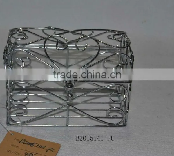 Rectangular Gold Chrome Basket photo-3