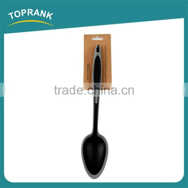 Kitchen Utensils Cooking Soup Spoon FDA Food Grade Flexible Heat Resistant Non-stick Silicone Spoon photo-2