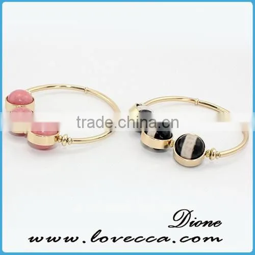 Guangzhou New Arrival Girls Design Fancy Wire Stone Bangle photo-4