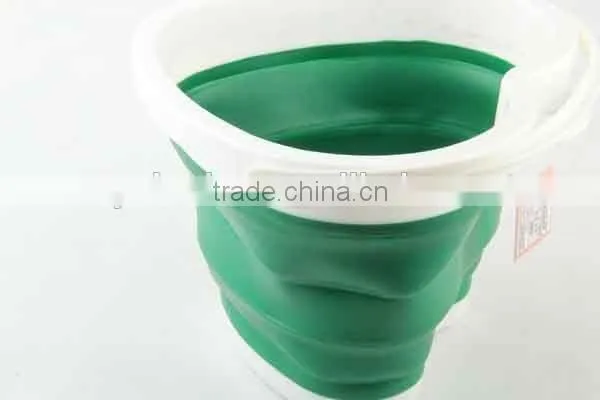 5L Outdoor Folding Circular and Heart Shaped Silicone Bucket photo-6