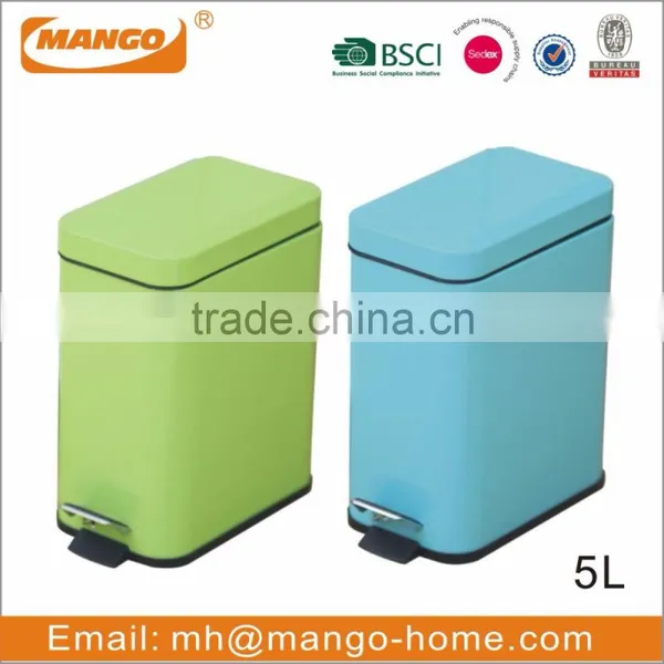 Colorful Powder Coating Oval Steel Waste Bin photo-4