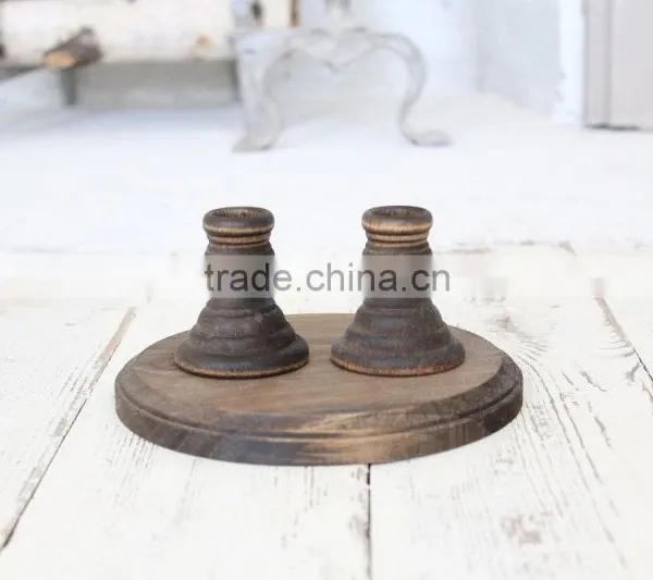Wedding Decor Rustic White Candle Holder photo-4