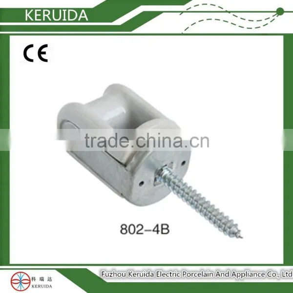 White Brown Color Porcelain Wiring 801-1 Insulator photo-3