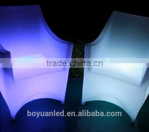 IR Remote Control PE Material Led Luminous Garden Furniture Chair photo-6
