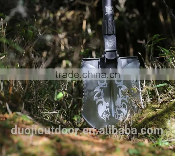New Design Multi-function Compact Emergency Gear With Shovel Knife Hoe and Flashlight photo-5