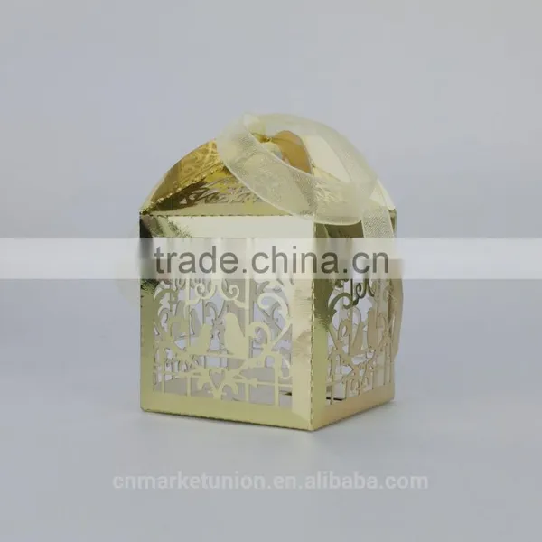Customized Foldable Sweet Wedding Candy Box Romantic Paper Wedding Box photo-6