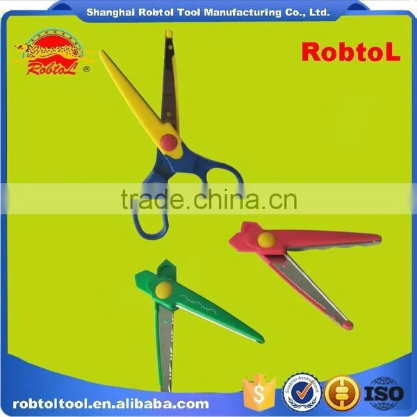 Children School Safety Scissors 3 Head Interchangeable Replaceable Diy Art Student Office Kids Hand Scissors photo-5