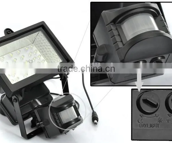 LED SOLAR SECURITY WALL LIGHT, SPOTLIGHT, PIR SENSOR OUTDOOR GARDEN LAMP photo-5