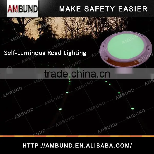 Safety LED Fluorescent Plastic Reflective Road Stud Markings photo-3