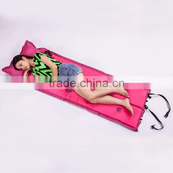 1 Person Foldable Compact Packing Inflatable Mat With PVC Waterproof Foam 1KG photo-2