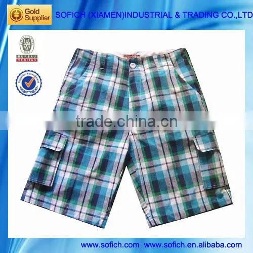 Fashion Short Checked Shorts Garments Stock