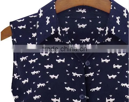 2016 Sweet Cat Footprint Print Summer Dress photo-2