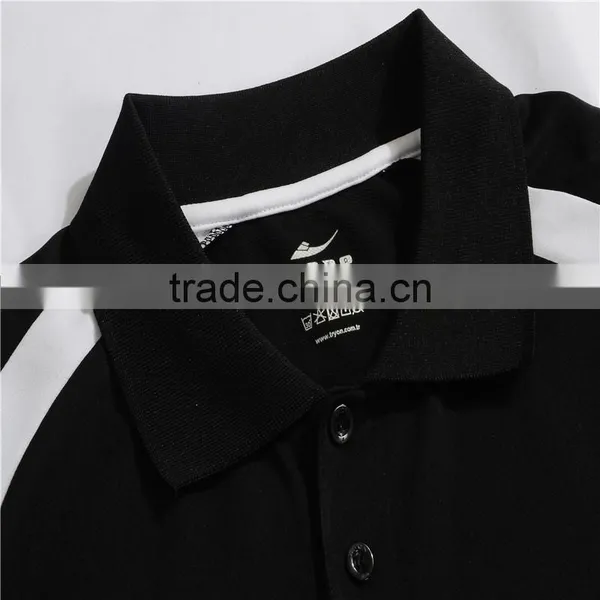 Black Polo T-shirt With Three Botton photo-3