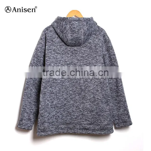 Warm Sherpa and Sweater Fleece Hoodies Men Jacket photo-2