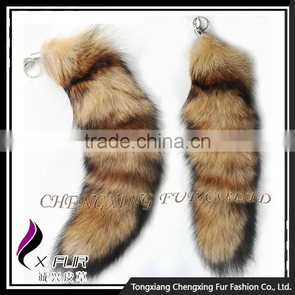 CX-R-22 Wholesale Promotion Fox Tail Custom Key Chain Handbag Decorations/ Strap photo-3