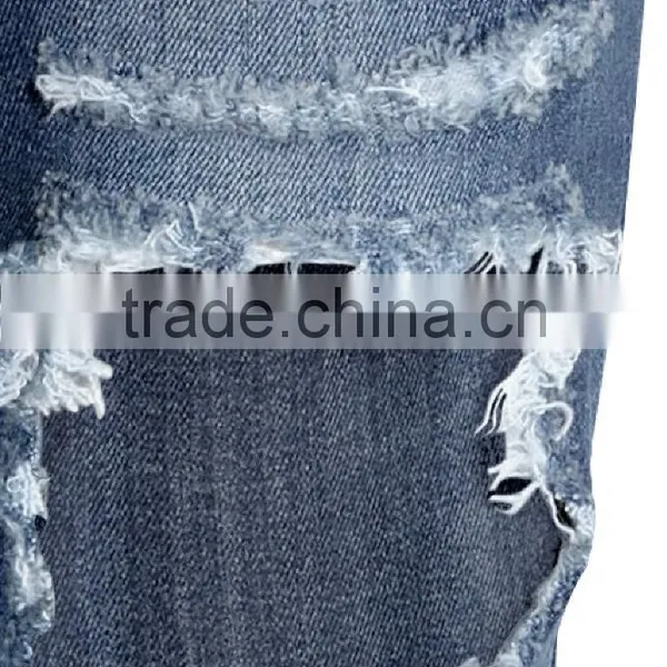 Ladies Top Design Denim Fabric Distressed Jeans Women Jeans Pent Pants for Woman photo-3
