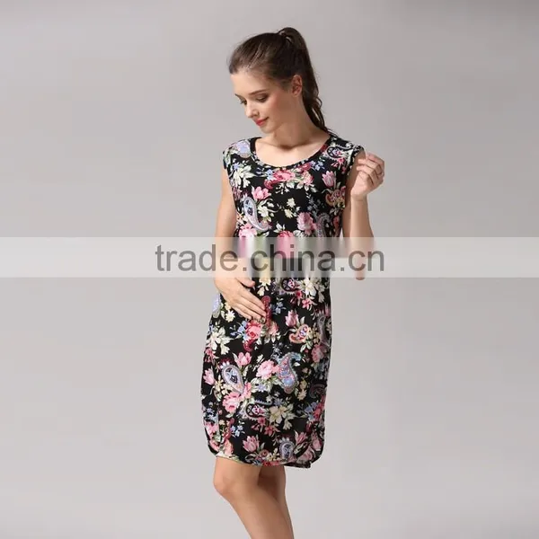 Maternity Clothing Breathable Nursing Dress Breastfeeding Clothing