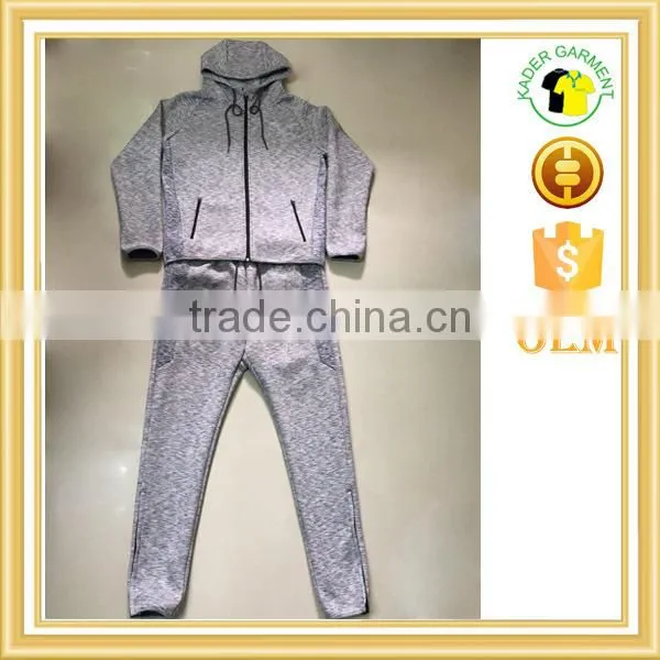 Mens Slub Tracksuit Plain Air Layer Tracksuit Gym Fitness Tracksuits